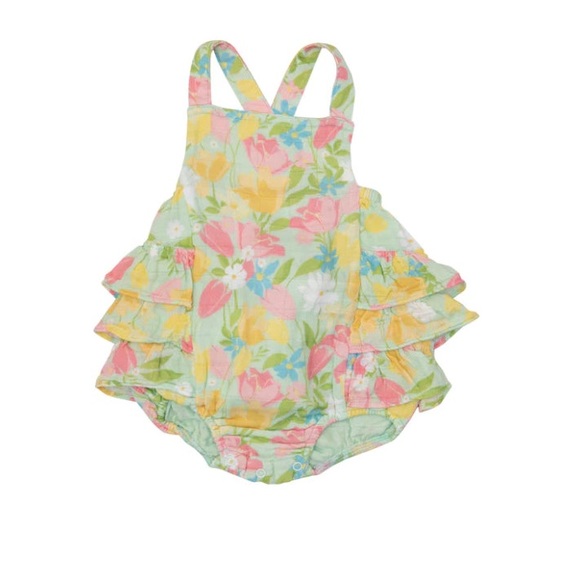 Angel Dear Springtime Tulips Sunsuit - Picture 1 of 6